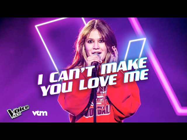 Anne-Catherine - 'I Can’t Make You Love Me' | Blind Auditions | The Voice Kids | VTM class=