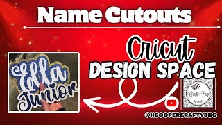 Name Custom Cutouts/ Cricut design space #designspace #cricut #homecomingmums