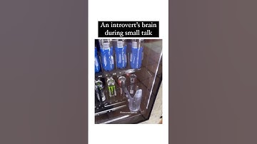 An introvert’s brain during small talk #IntrovertsAreUs #shorts