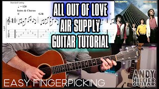 How to play Air Supply All Out Of Love Guitar Tutorial