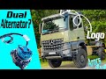 Installing Dual Alternator up to 200Amp on truck Mercedes Benz Arocs 4x4 ► | Adding our Logo