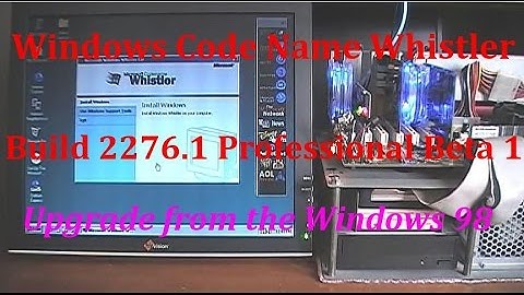 Microsoft Windows Whistler Professional [Build 2276.1 Beta 1]