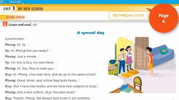 Tiếng anh 6 Unit 1 My New School | Listen and Read  -  A special day