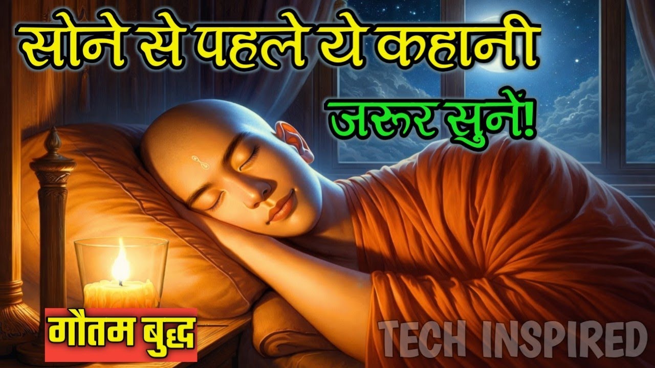 सोने से पहले सुनें बुद्ध की प्रेरणादायक कथा | Calm Night Buddhist Story | Tech Inspired