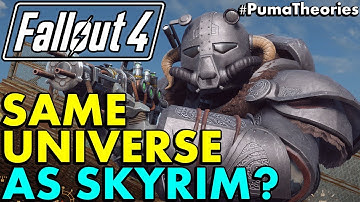 Are Fallout 4 and The Elder Scrolls V Skyrim Connected? (Same Universe Theory) #PumaTheories
