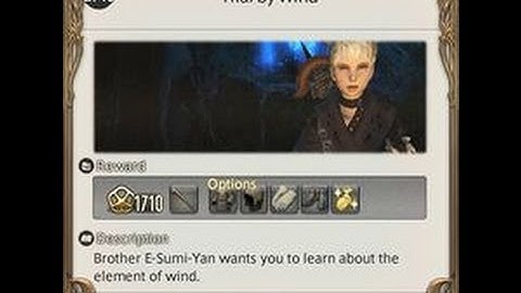 FFXIV- Trial By Wind, Lvl 10 Conjurer Class Quest