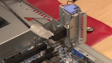 Lenovo ThinkSystem SR650 installing a serial port module