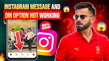 Instagram Dm Button Not Working Problem || Instagram App Not Working || How To Fix Today Problem