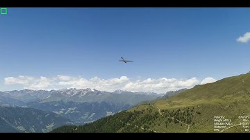 Slope soaring simulation of RC glider Bergfalke.
