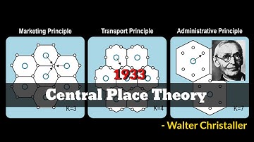 Central Place Theory - Walter Christaller | 1933 | Principle | K3, K4, & K7 | One Minute Geography