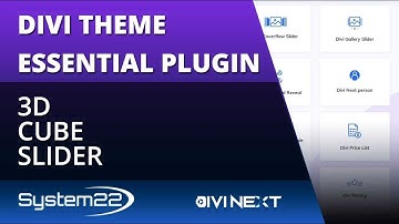 Divi Theme Essential Plugin 3D Cube Slider 👈