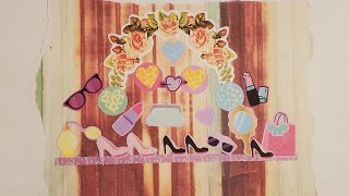 Making Colllaged Stickers To Cut Out Junk Journaling