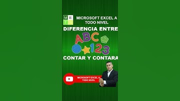 💥 Aprende la DIFERENCIA ENTRE las funciones 🔢 CONTAR y CONTARA | Youtube #Shorts
