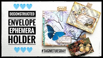 Deconstructed Envelope Ephemera Holder - #tagmetuesday
