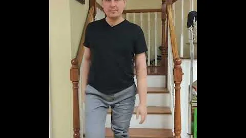 Above Knee Amputee walks up step-over-step with the X3 Knee From Ottobock