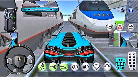 3D Driving Class - Lamborghini vs Train - New Android Gameplay