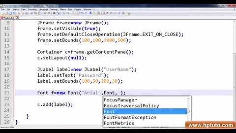 Swing Hindi 010   JLabel 03   How to set Font style and Font size of a JLabel Text   YouTube