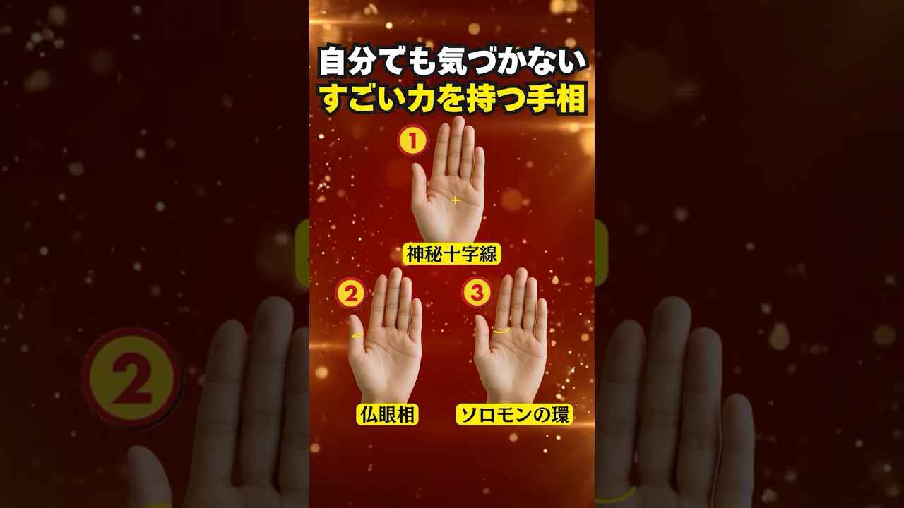 【手相占い】自分でも気づかない「すごい力」を持つ手相3選 #手相 #占い
