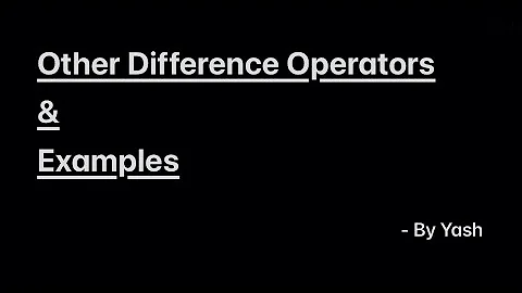 Other Difference Operators | Operator E (Displacement or Shift Operator) & Averaging Operator