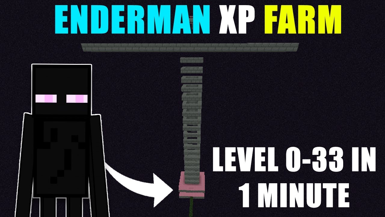 Minecraft Enderman XP Farm Tutorial [Aesthetic Farm] [1440p HD] in