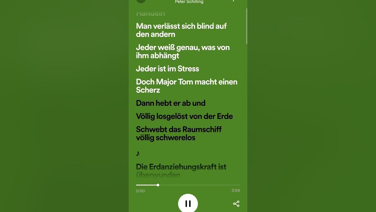Major Tom by Peter Schilling, i don't listen to alot of german songs but this is a TUNE #lyricvideo
