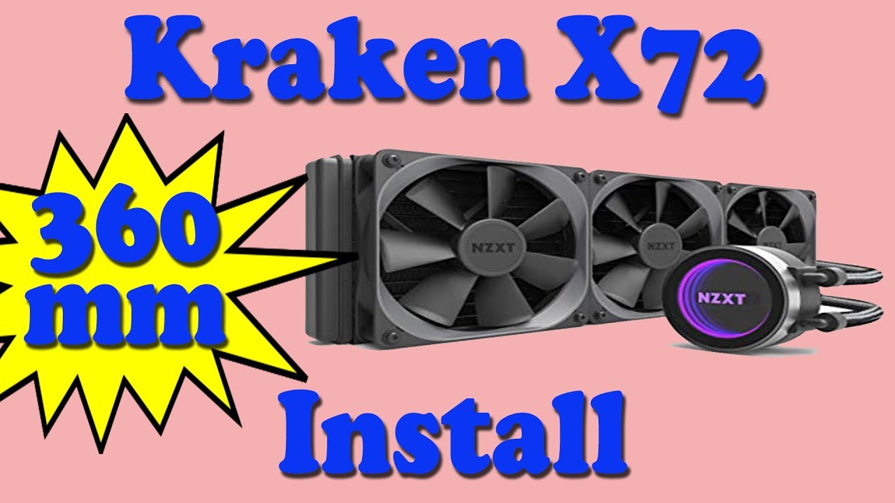 How To Install Nzxt Kraken X72 360mm Cooler In A Phanteks Evlolv X Case Youtube