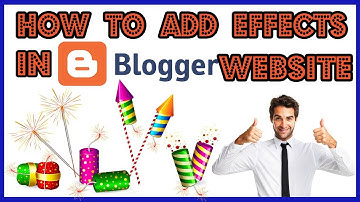 How to add  firework  effects on Blogger website [ hindi / urdu ]