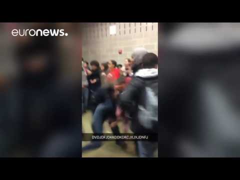Police officer caught on camera slamming teenage girl to ground, North Carolina