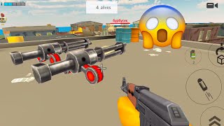 Dual Wield Red Minigun BattleRoyalePvP Chicken Gun || Pro VS Hacker || Best Android Gameplay FHD