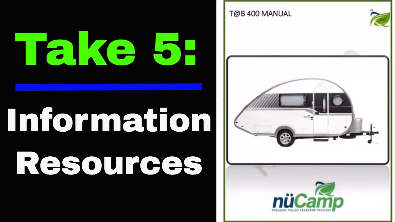 Take 5 NuCamp TaB 400 Information Resources YouTube