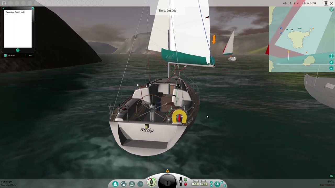 eSail - I won a race!