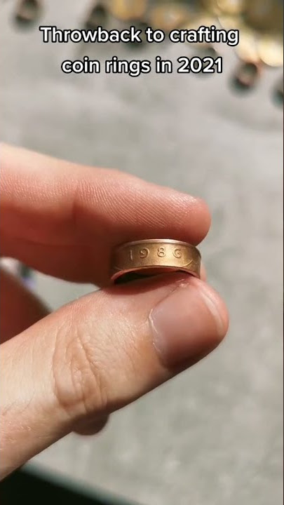 #throwback of the #coinrings I crafted #2021