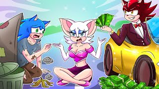 Rich and Poor ? - What Will Rouger Choose ? | Sonic The Hedgehog 2 Animation