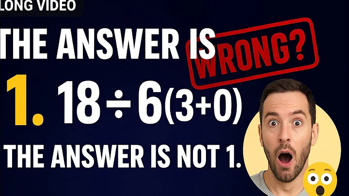 THE ANSWER IS NOT 1! | 18 ÷ 6(3+0) | Most Misunderstood Maths Question Explained (KS3 Maths)