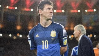 Messi And The Argentina National Team Were Sad To See Germany Emerge Victorious From The Final 2014