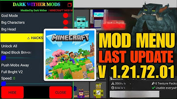 Minecraft Mod Menu | Unlimited Resources + Unlock All Features + God Mode . mincraft