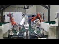 Complex parts feeding with 3 robots and pickit 3d