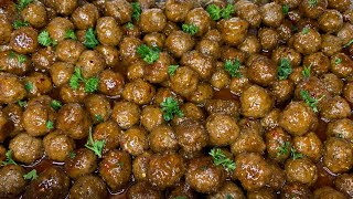 SWEET CHILI GLAZED MEATBALLS| BABY SHOWER MEATBALLS| GREAT APPETIZERS| SWEET AND SPICY