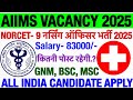 AIIMS Delhi Nursing Officer Vacancy 2025💐Norcet-9 Nursing Officer Recruitment 💐Aiims Staff Nurse2025