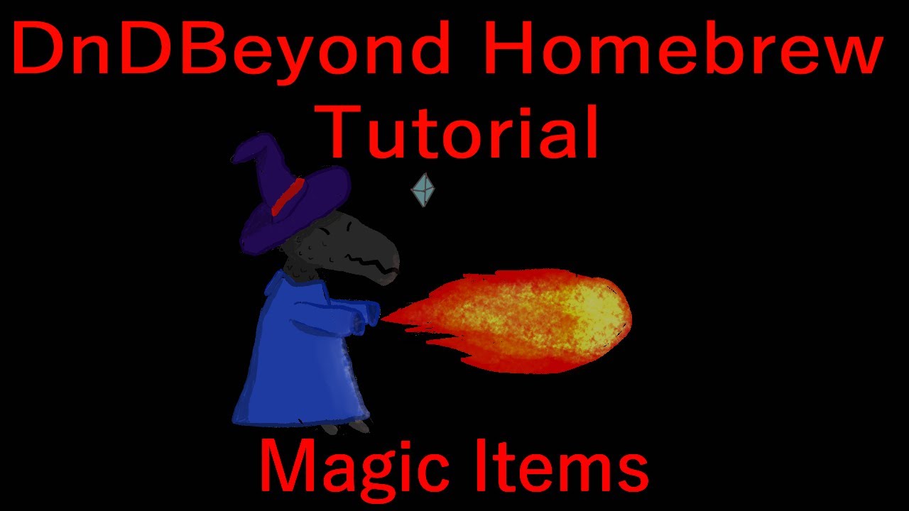 DnDBeyond Homebrew Tutorial pt. 3 - Magic Items - YouTube
