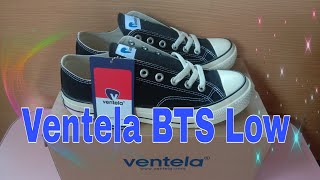 Review Sepatu Lokal Ventela BTS Low Black Natural