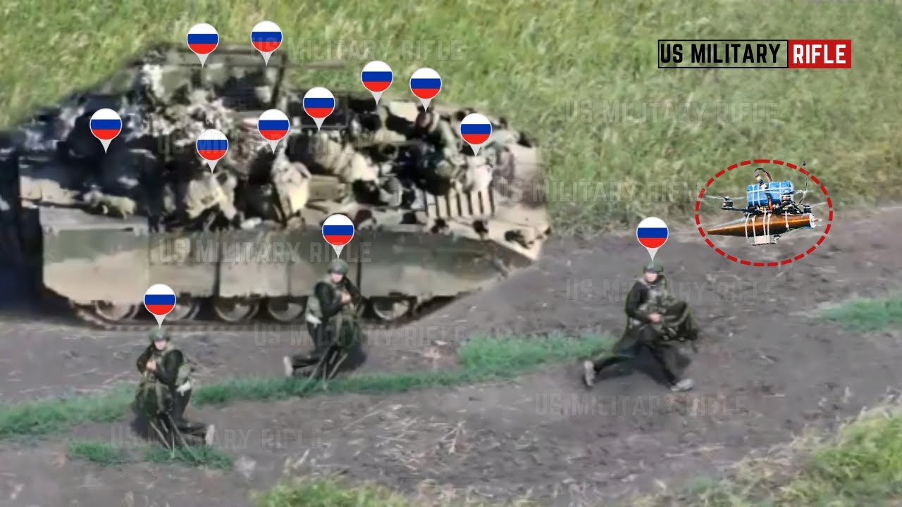 Horrible!! Ukrainian FPV drones blow up Russian vehicles and take out ...