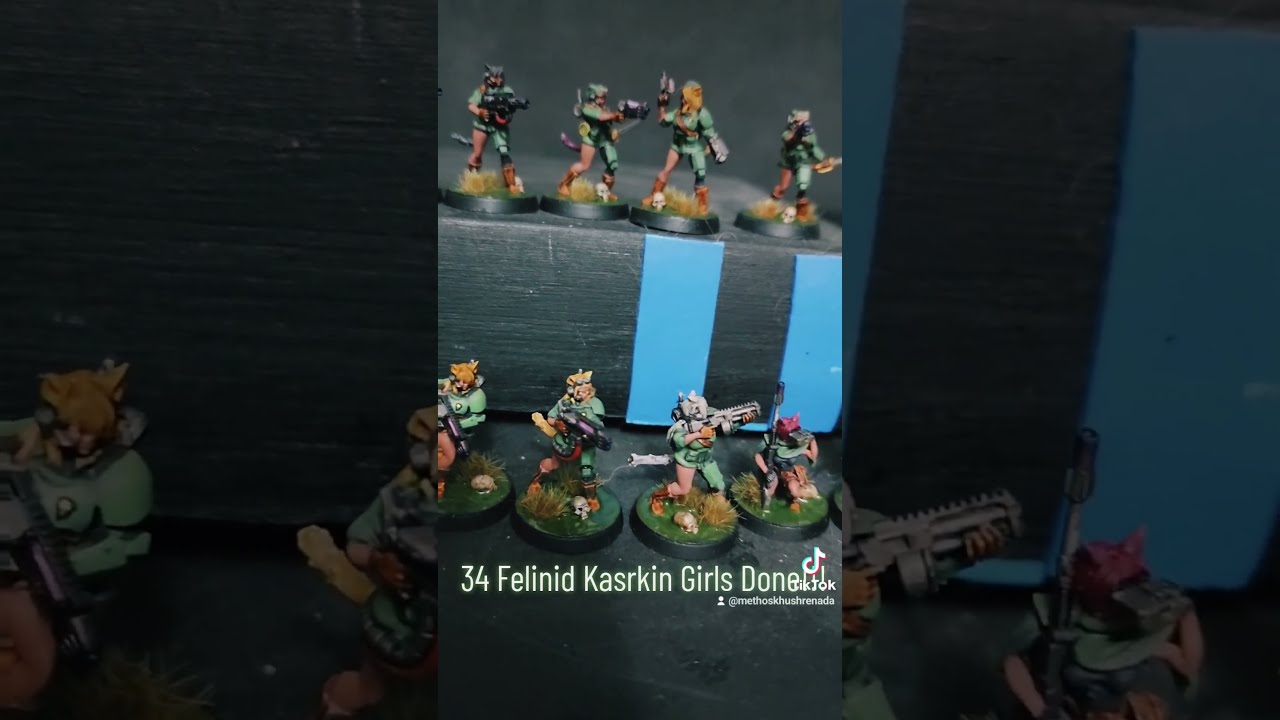 34 Felinid Kasrkin Girls Complete! Warhammer 40k 