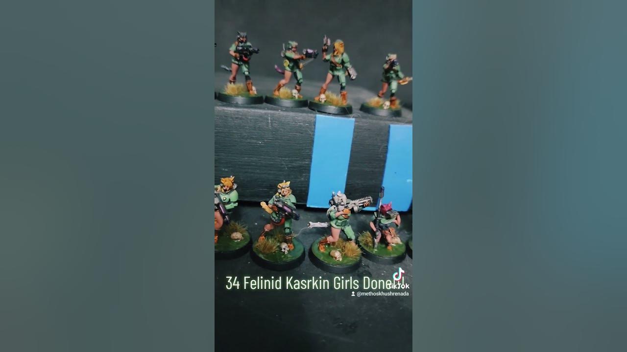 34 Felinid Kasrkin Girls Complete! Warhammer 40k 