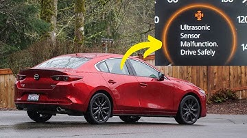 “Ultrasonic sensor malfunction” warning in Mazda 3