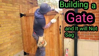 How To Build a Gate  That Will Not  Sag Arched GATE DIY