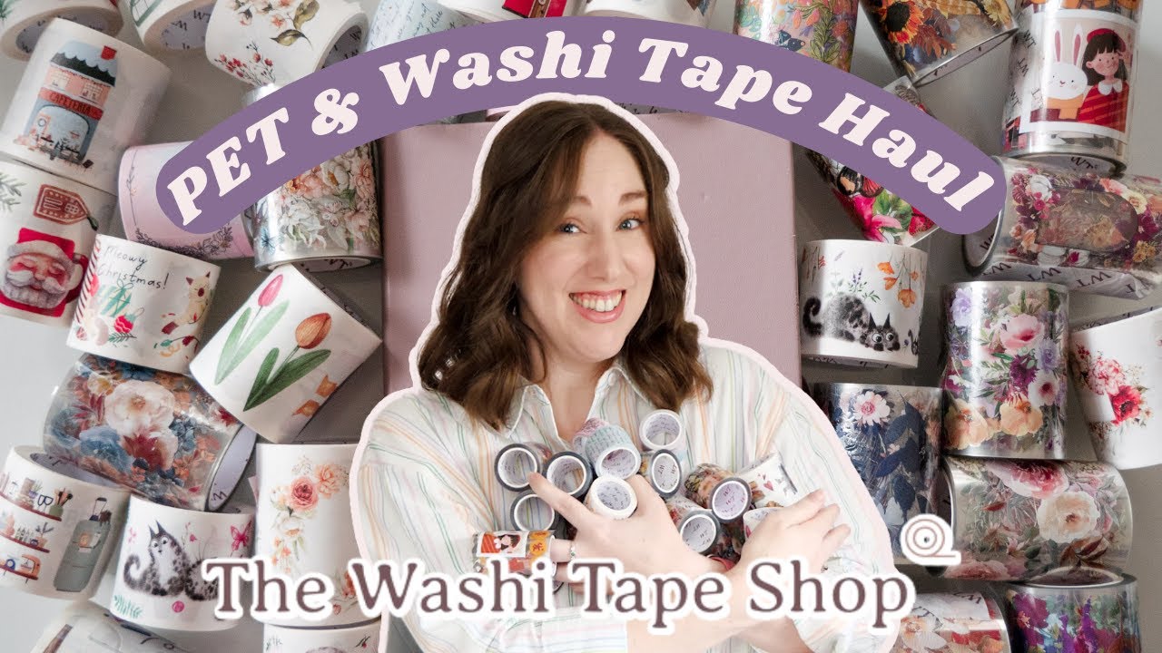 What is PET tape? Massive PET & Washi Tape Haul featuring The Washi Tape  Shop