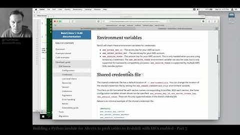 Building an Alteryx Python Module For S3/RedShift Copy via MFA - Part 5