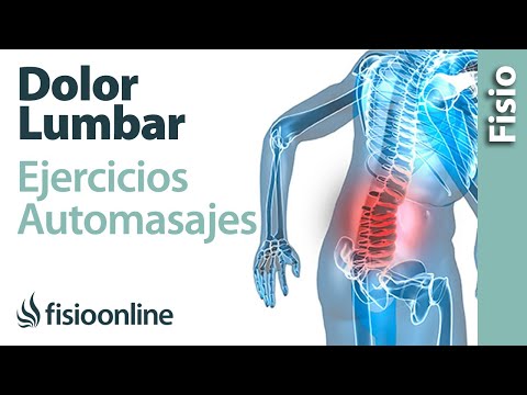 Dolor lumbar bajo o de cintura - Tratamiento con ejercicios, automasajes y estiramientos