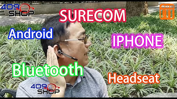 SURECOM Android phone Bluetooth headset Dual PTT headset Support ZELLO 409PTT